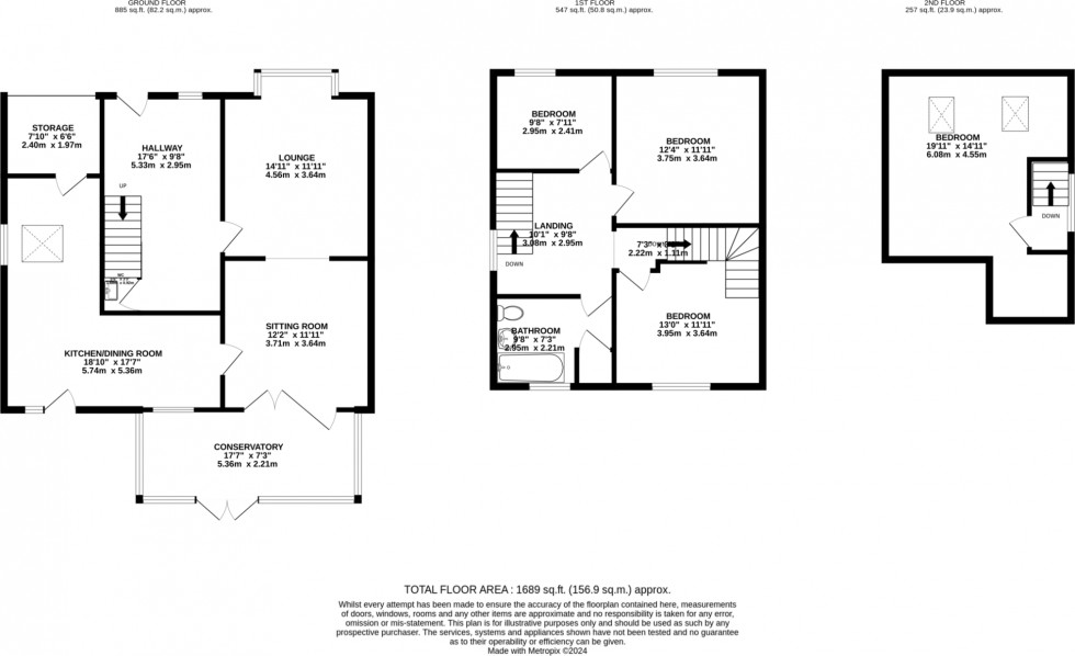 Floorplan for Parkfield Avenue, Marple, Stockport