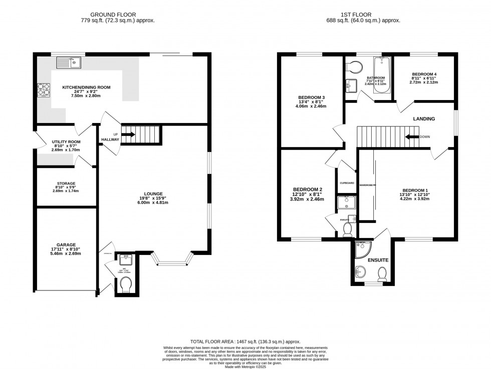 Floorplan for Courtney Green, Wilmslow