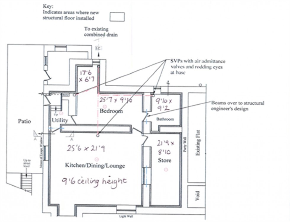 Floorplan for The Old Co-op Building, Church Street, Hayfield