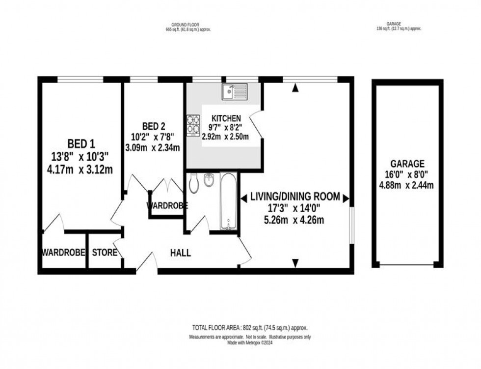 Floorplan for Grange Court, Grange Road, Bowdon, Altrincham