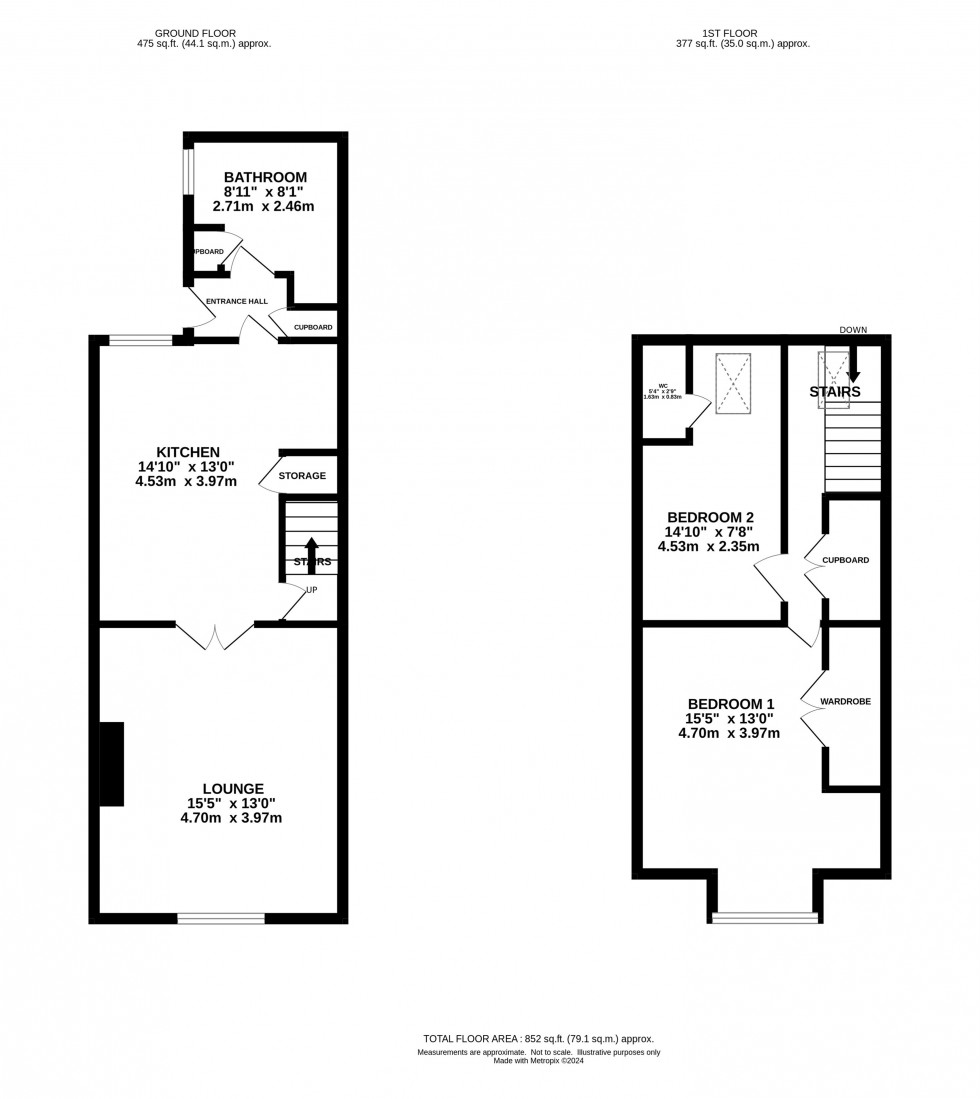 Floorplan for Market Street, Marple, Stockport