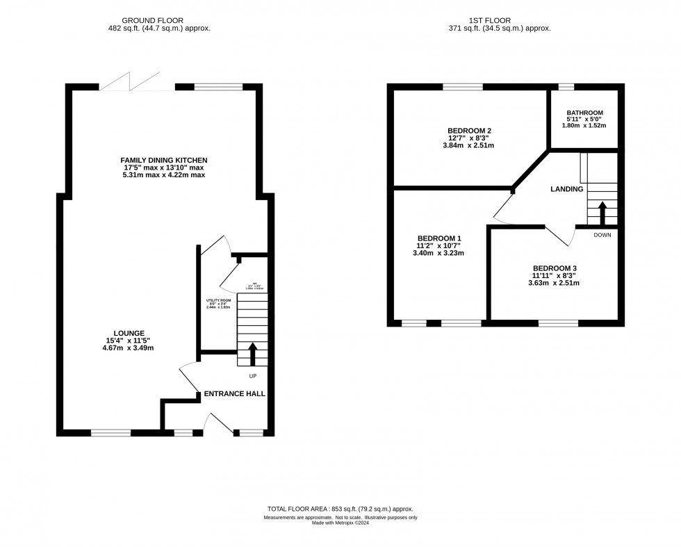 Floorplan for Oakfield Road, Alderley Edge