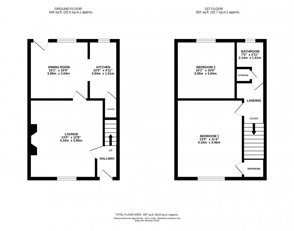 Floorplan for Compstall Road, Marple Bridge, Stockport