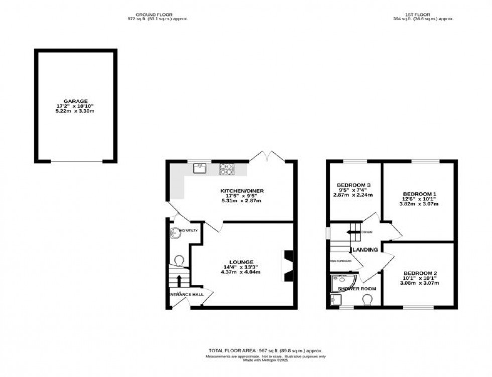 Floorplan for Rose Cottages, Holmes Chapel Road, Somerford, Congleton