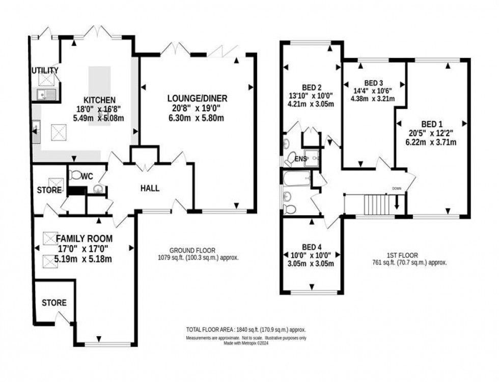 Floorplan for Ashley Road, Hale