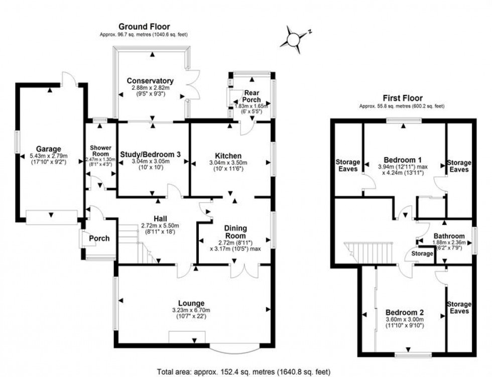 Floorplan for Buttermere Close, Frodsham