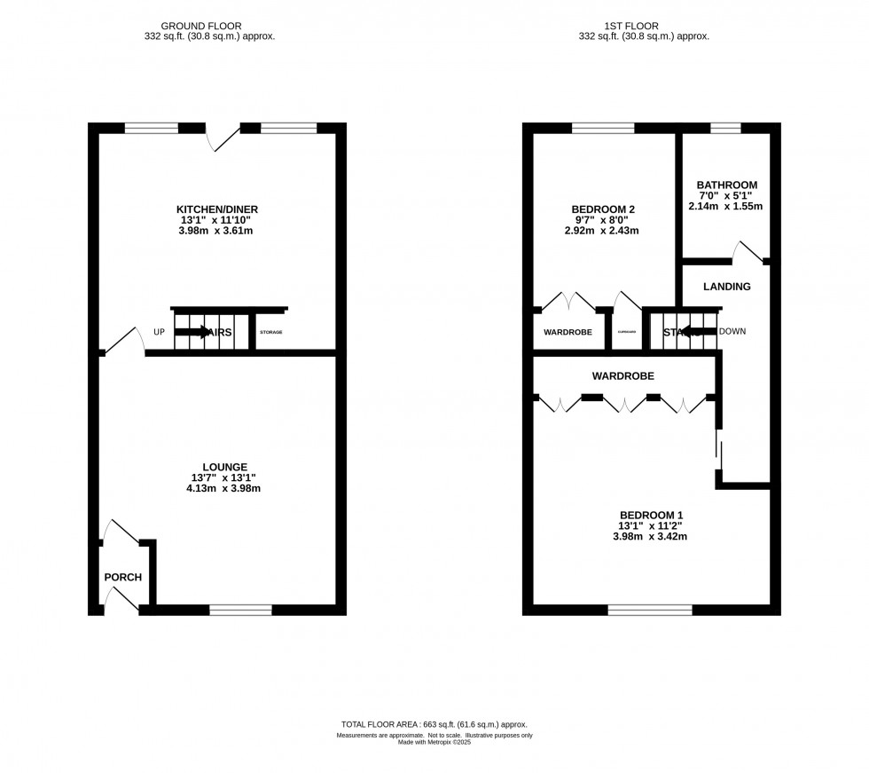 Floorplan for Hague Bar Road, New Mills, High Peak