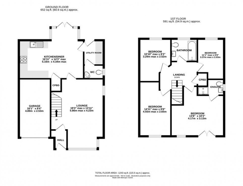 Floorplan for Sovereign Way, Chapel-En-Le-Frith, High Peak