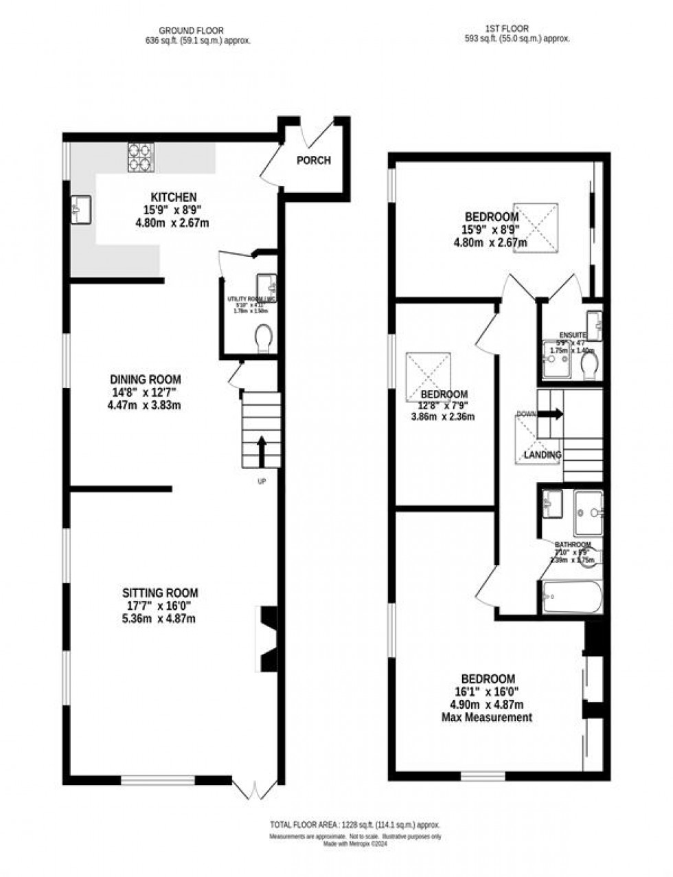 Floorplan for Shallcross Hall Barns, Shallcross Road, Whaley Bridge, High Peak