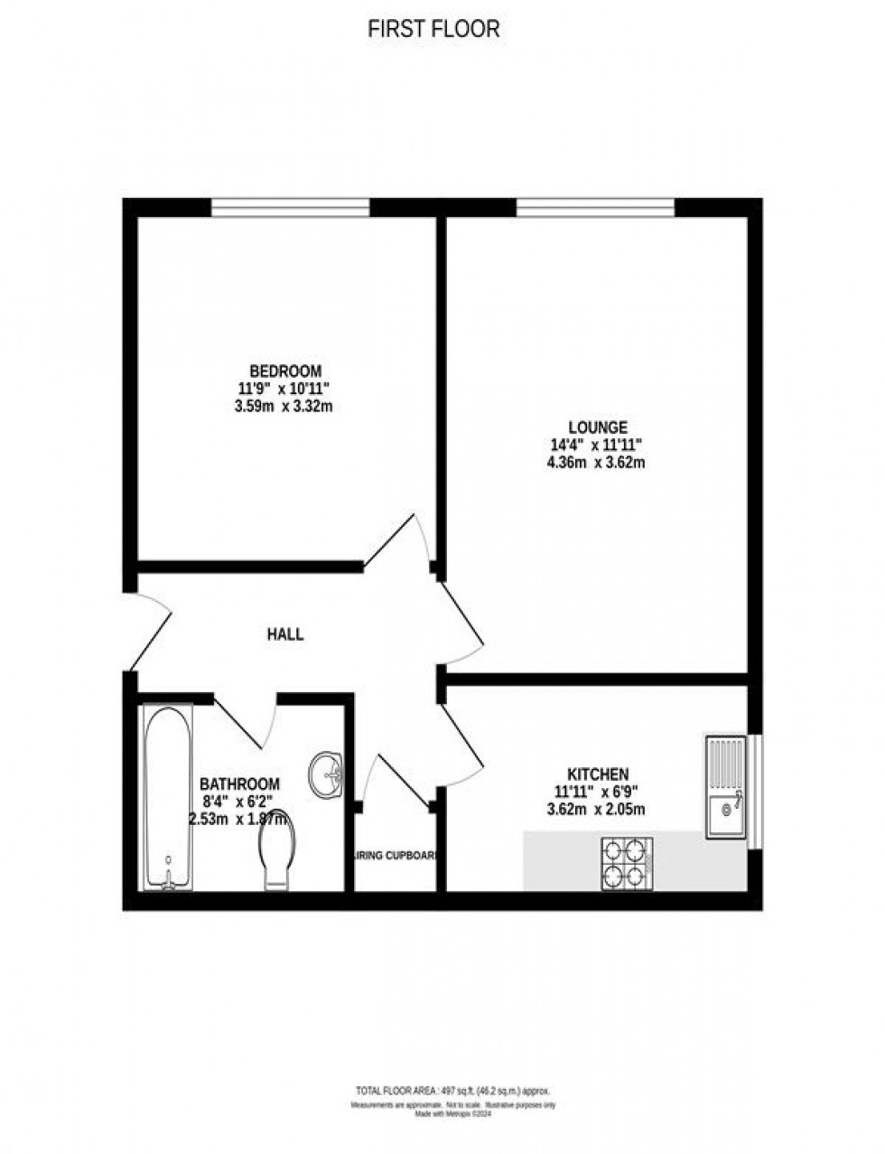 Floorplan for Milwain House, Leegate Road, Heaton Moor