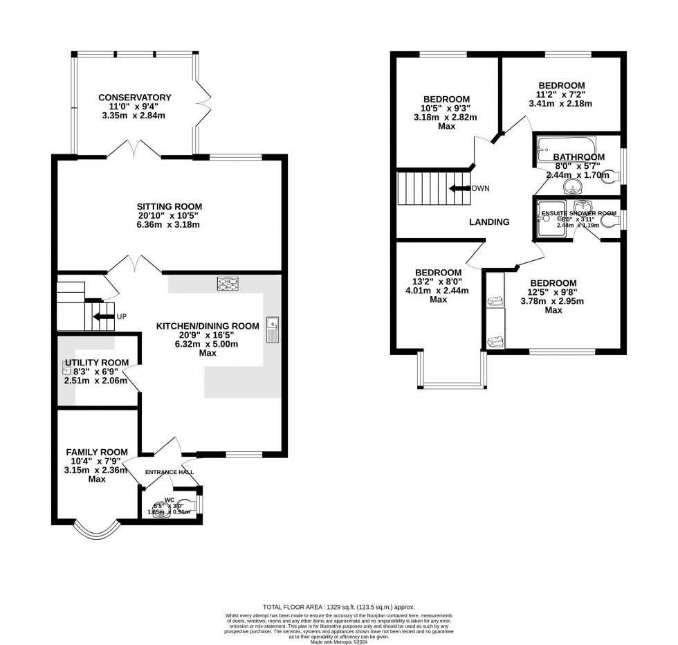 Floorplan for Fieldhead Road, Wilmslow