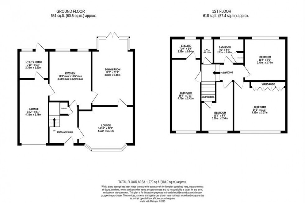 Floorplan for Windsor Close, Poynton
