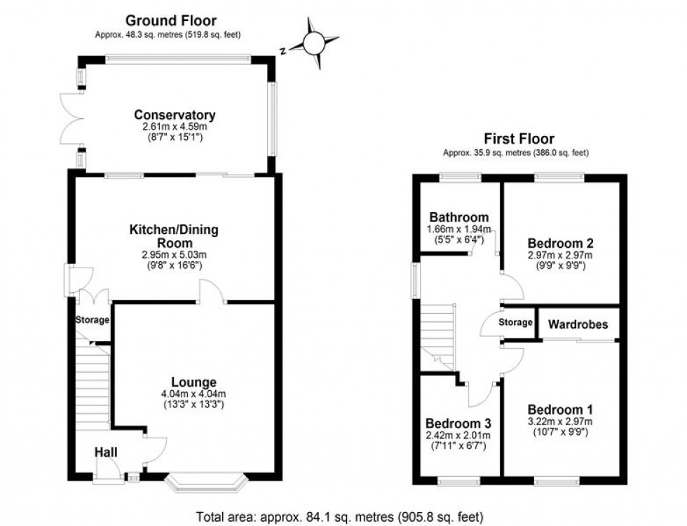 Floorplan for Troutbeck Close, Runcorn