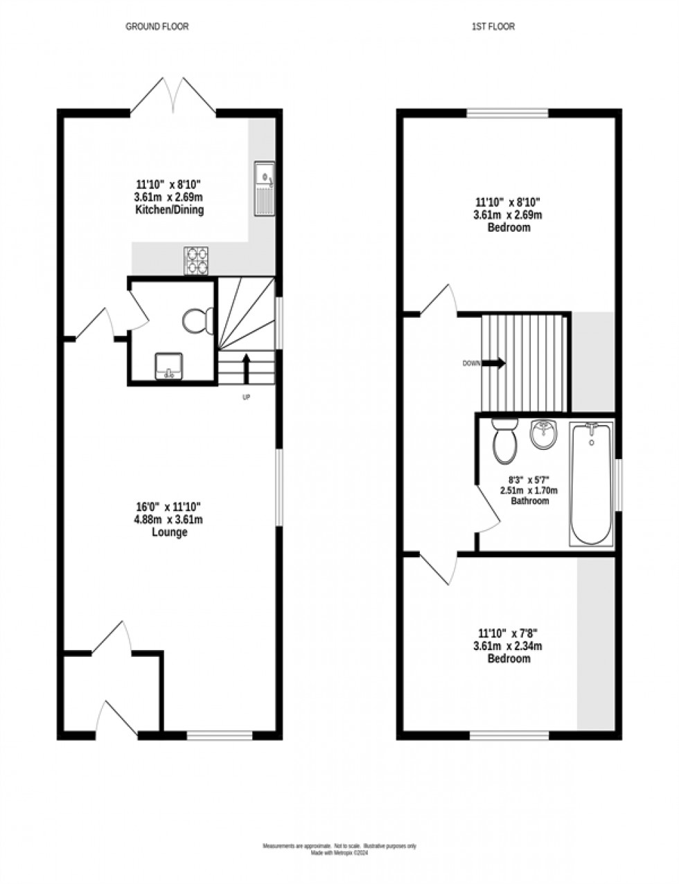 Floorplan for Parker Drive, Helsby, Frodsham