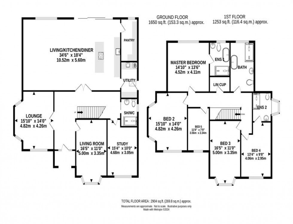 Floorplan for Whalley Road, Hale