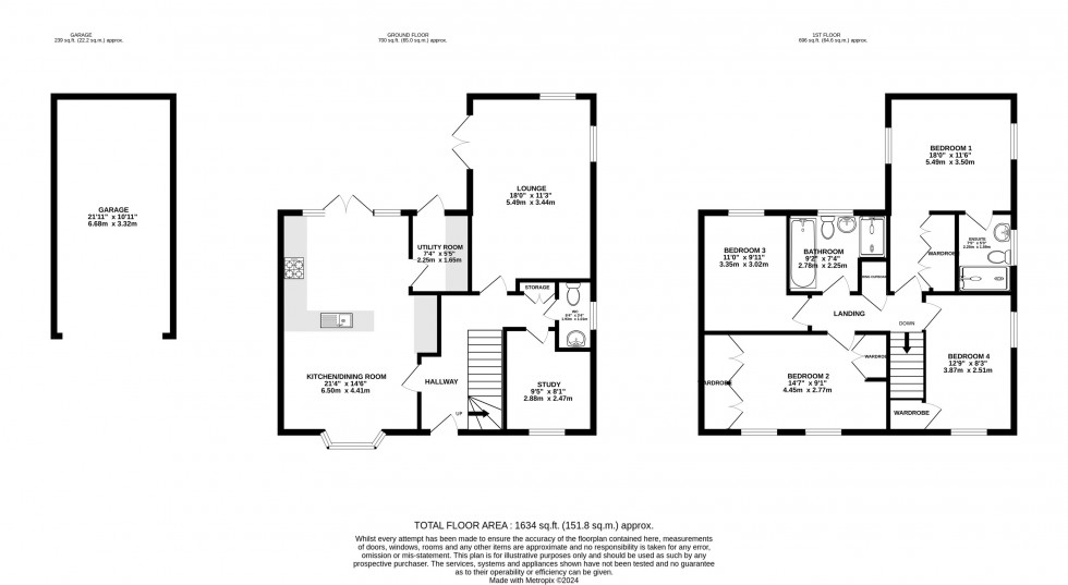 Floorplan for Poppy Road, Wilmslow