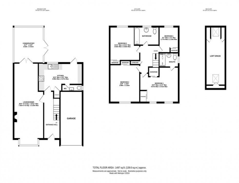 Floorplan for Lochmaben Close, Holmes Chapel