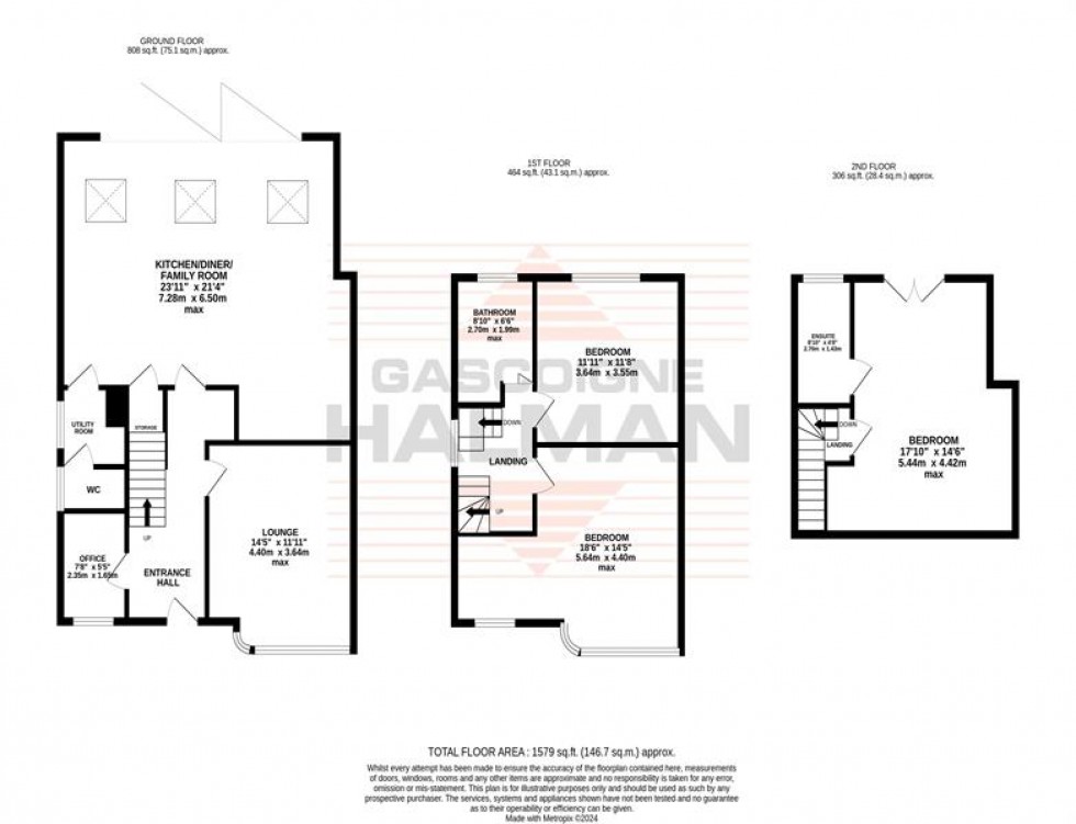 Floorplan for Delamere Avenue, Sale
