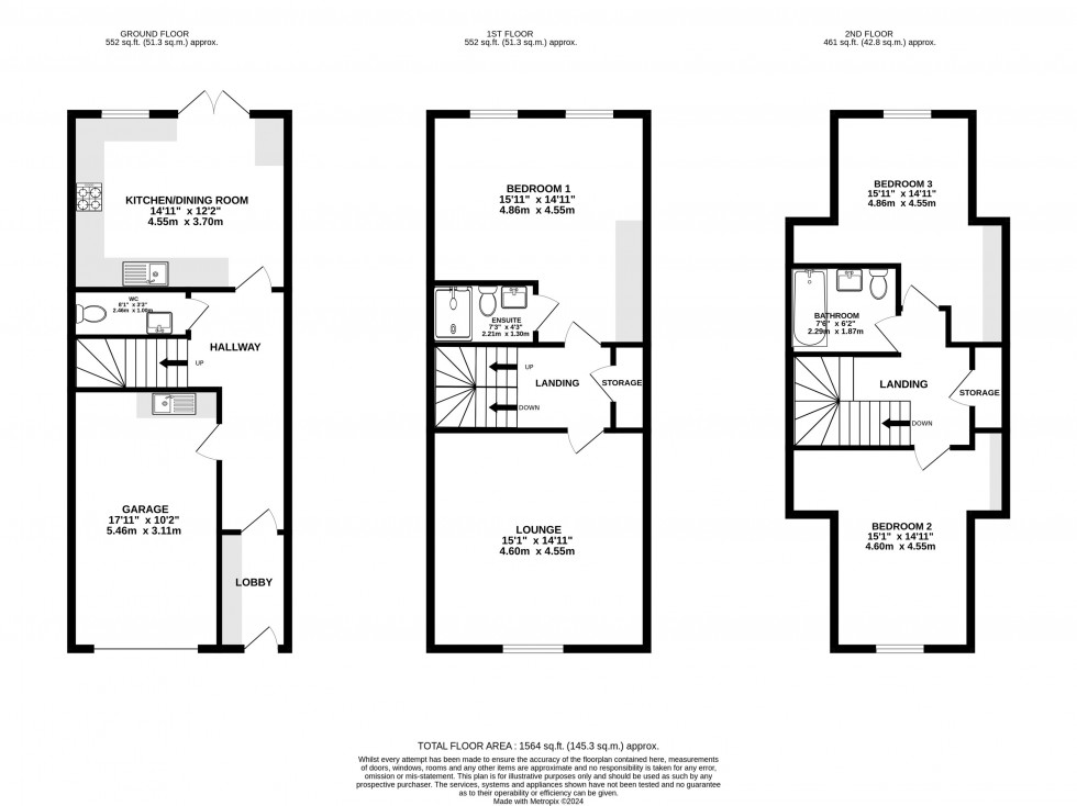 Floorplan for Wright Close, Handforth, Wilmslow