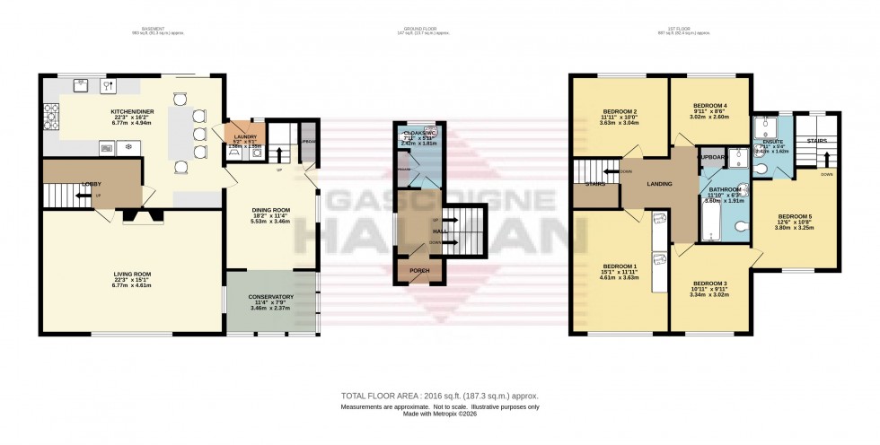 Floorplan for Haywards Close, Glossop