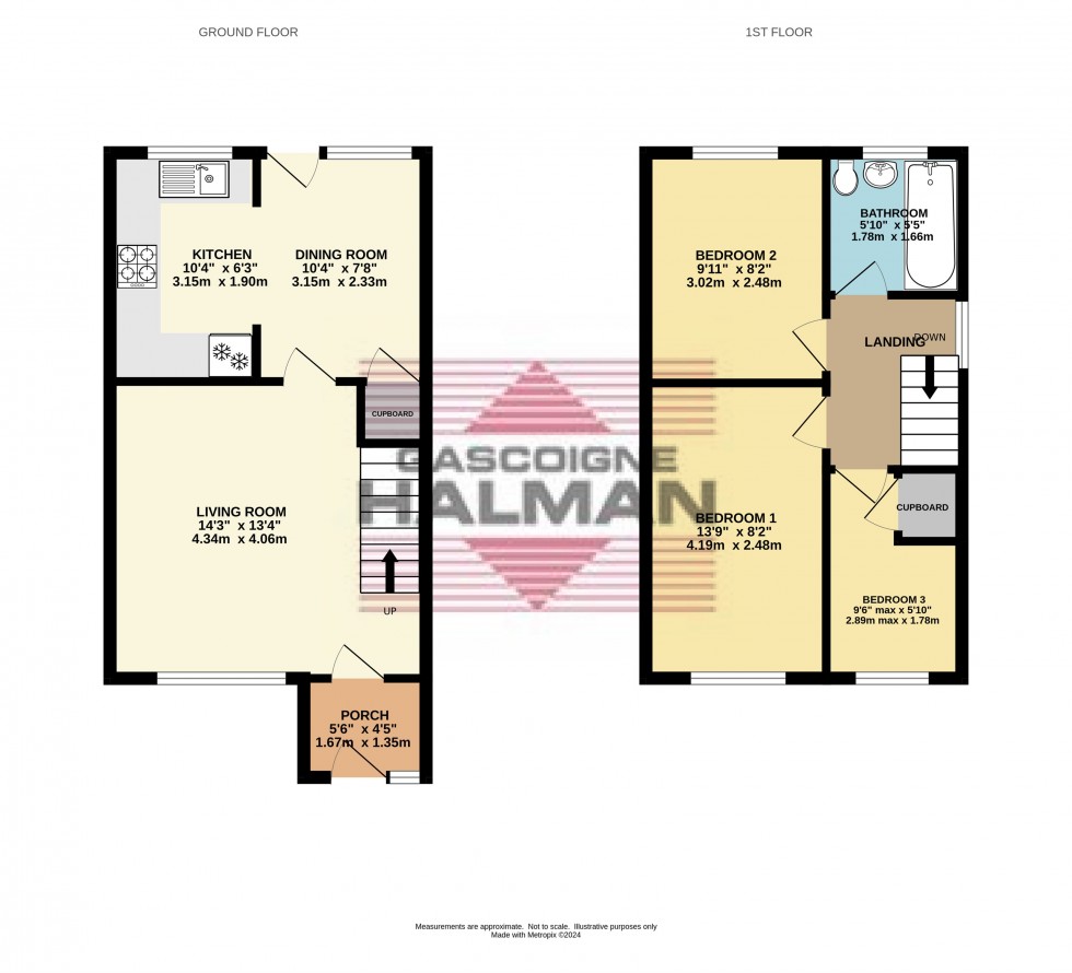 Floorplan for Arundel Grange, Glossop