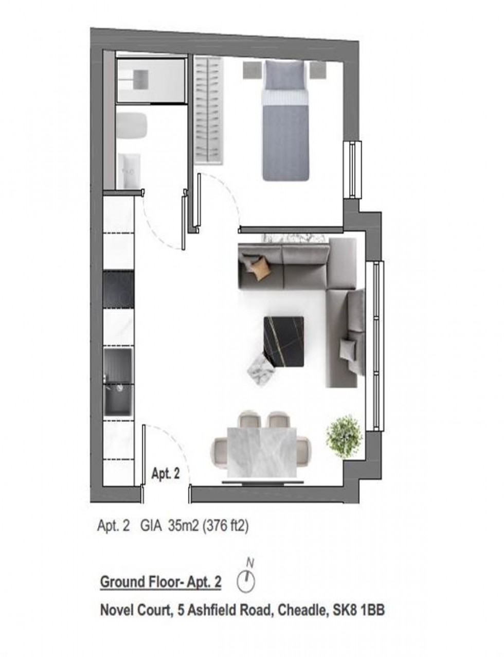 Floorplan for Ashfield Road, Cheadle
