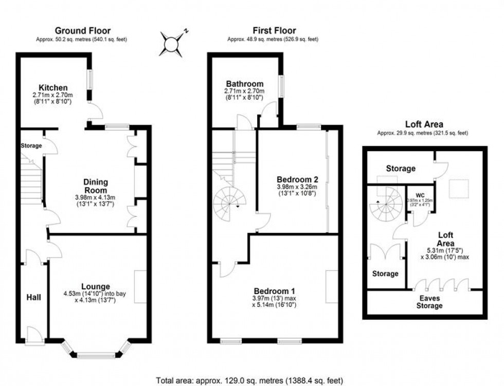 Floorplan for Sandfields, Frodsham