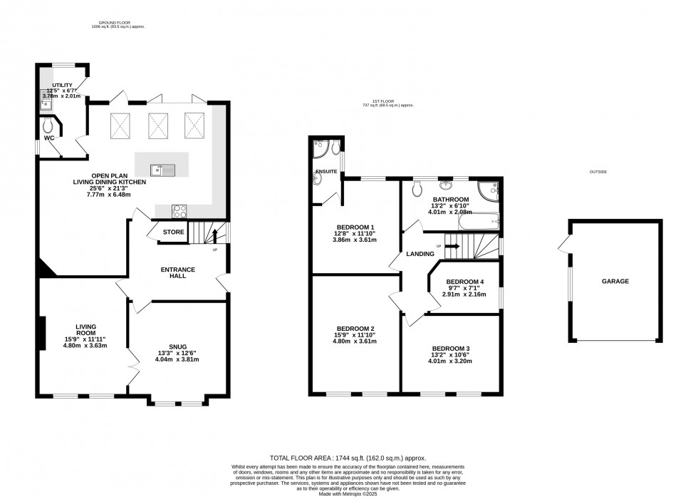 Floorplan for Bridgefield Avenue, Wilmslow