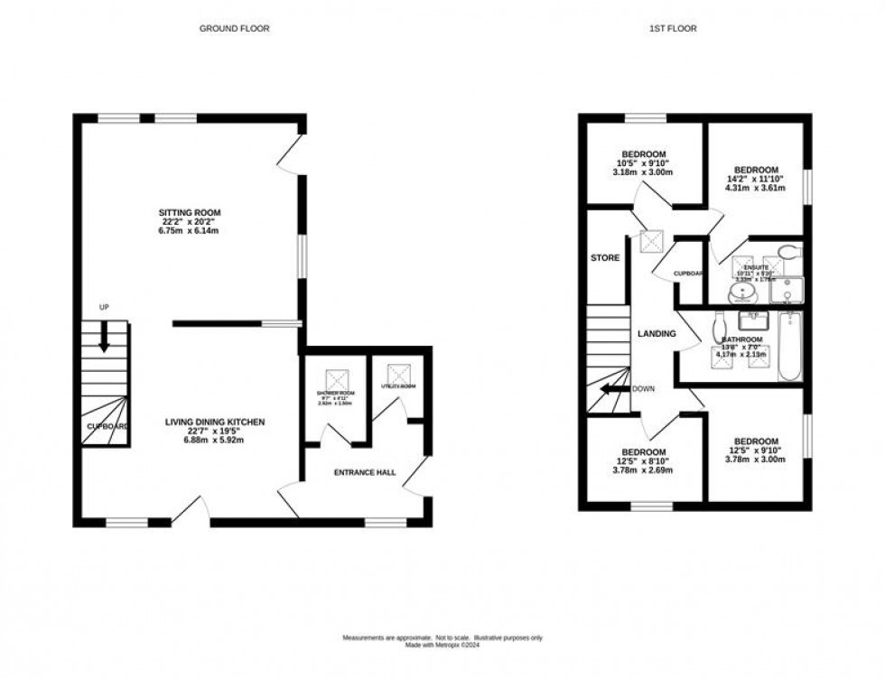 Floorplan for Broadhey Barns, Diglee Road, Furness Vale, High Peak