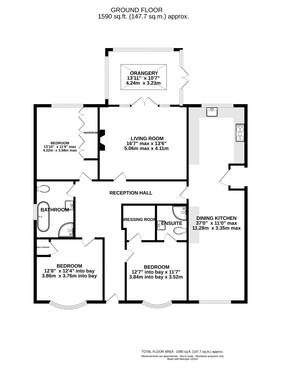 Floorplan for Princess Road, Allostock