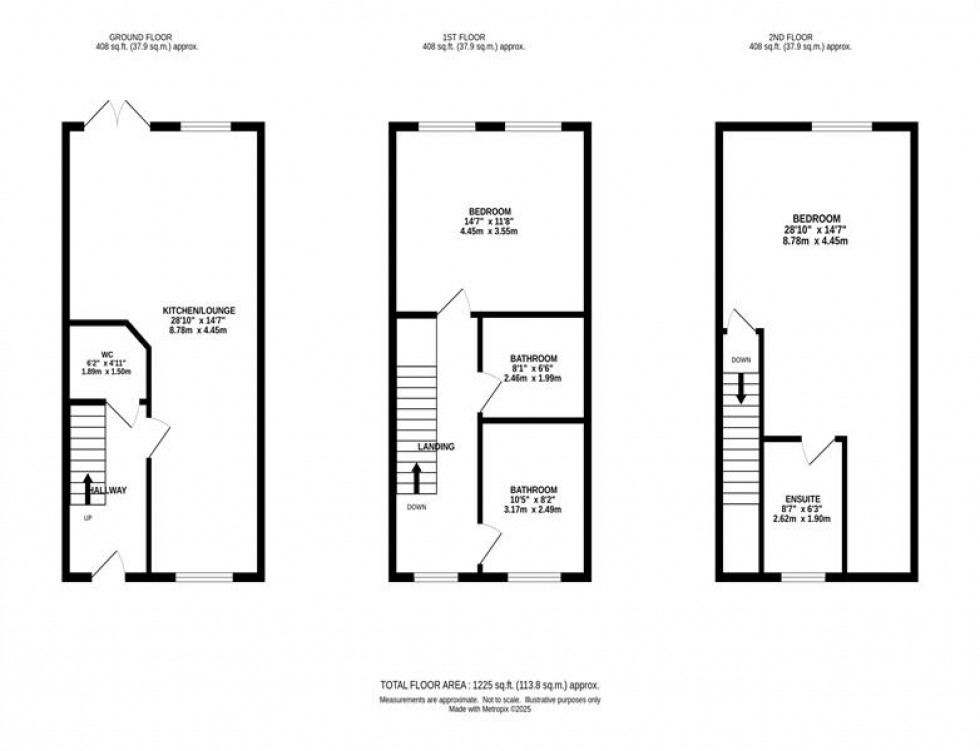 Floorplan for Chestnut Gardens, Whirley Road, Macclesfield