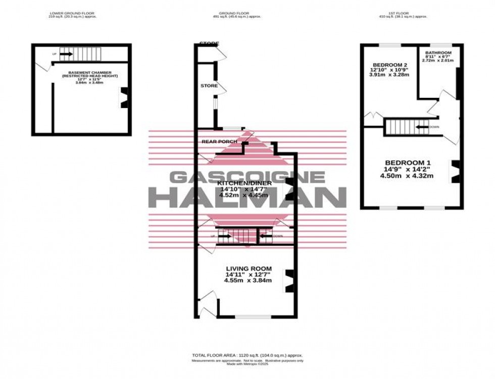 Floorplan for High Street, Hazel Grove