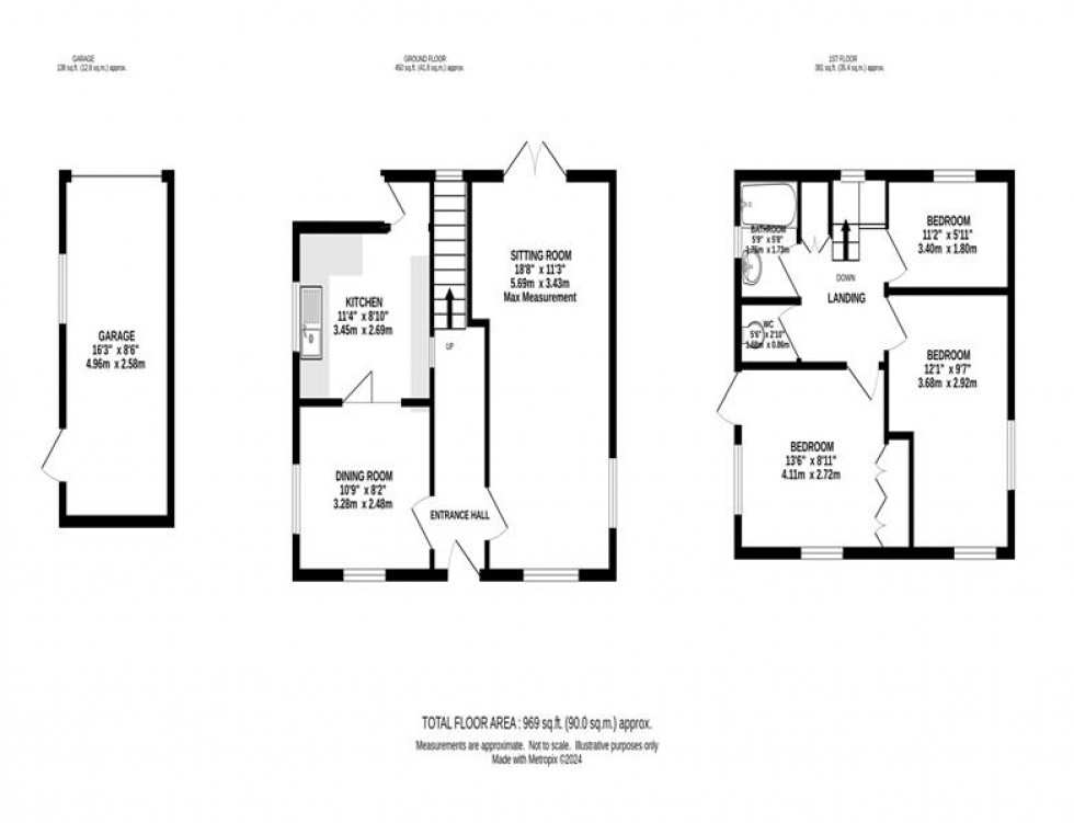 Floorplan for Macclesfield Road, Whaley Bridge, High Peak