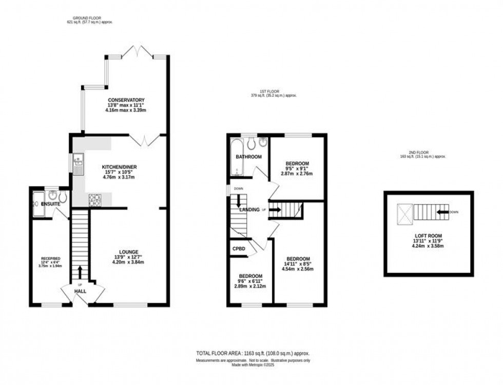 Floorplan for Links Road, Chapel-En-Le-Frith, High Peak