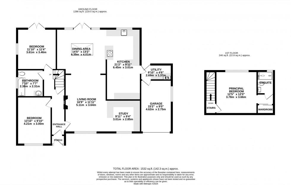 Floorplan for Clifton Drive, Wilmslow