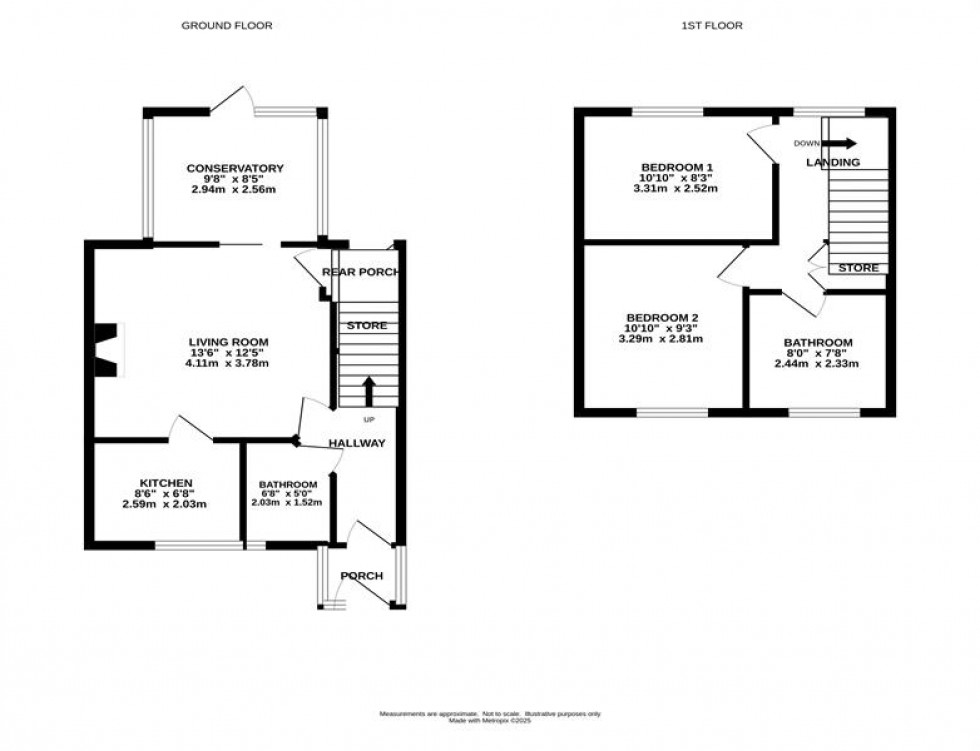 Floorplan for Mayfield Avenue, Macclesfield