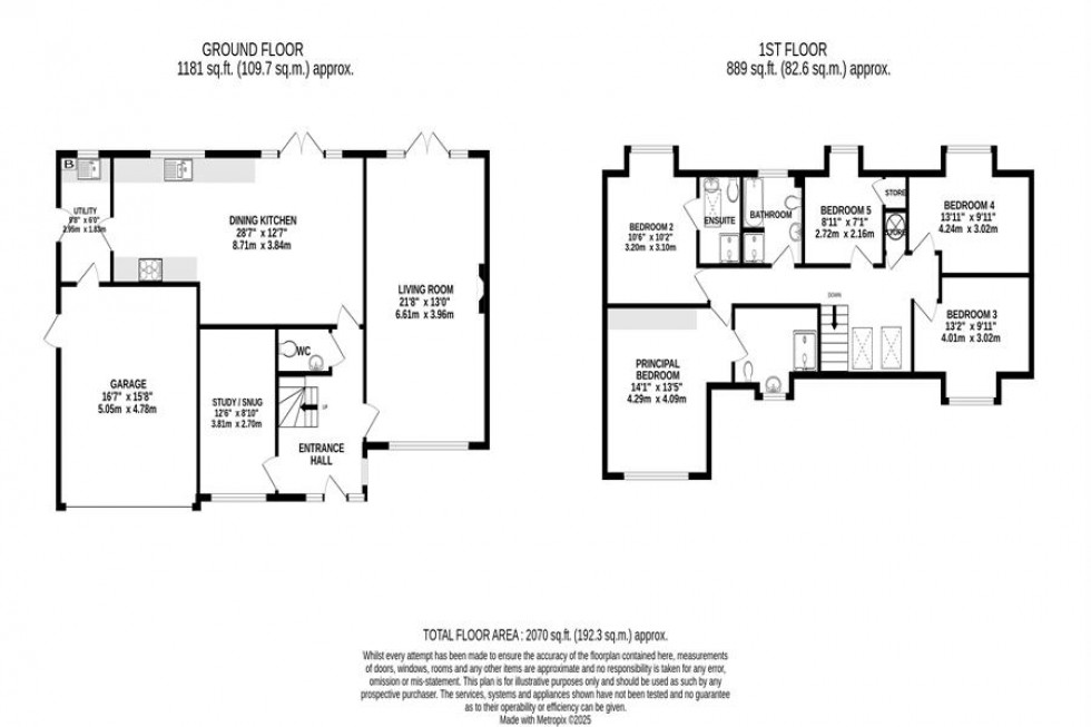 Floorplan for Yates Grove, Wilmslow