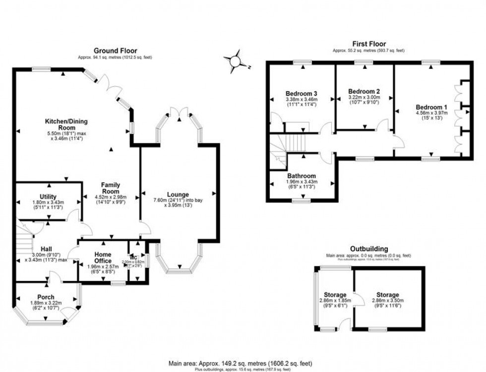 Floorplan for Quarry Lane, Manley, Frodsham