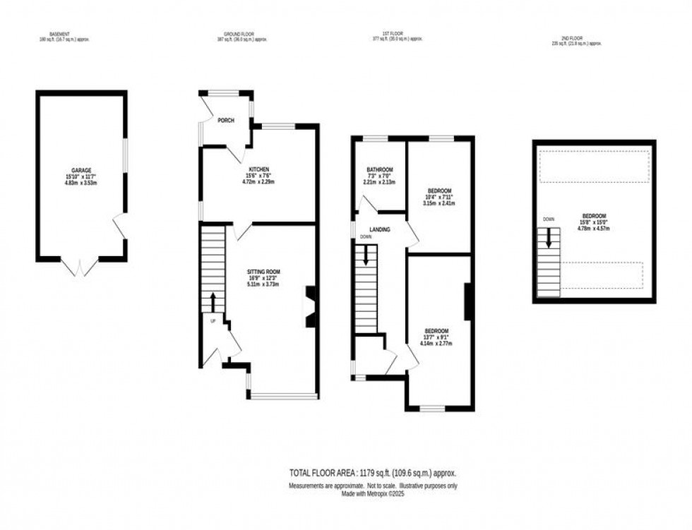 Floorplan for Jodrell Road, Whaley Bridge, High Peak