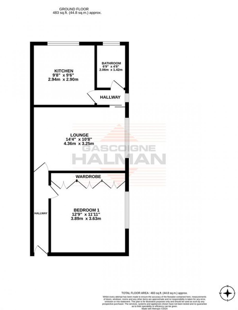 Floorplan for Wardle Road, Sale