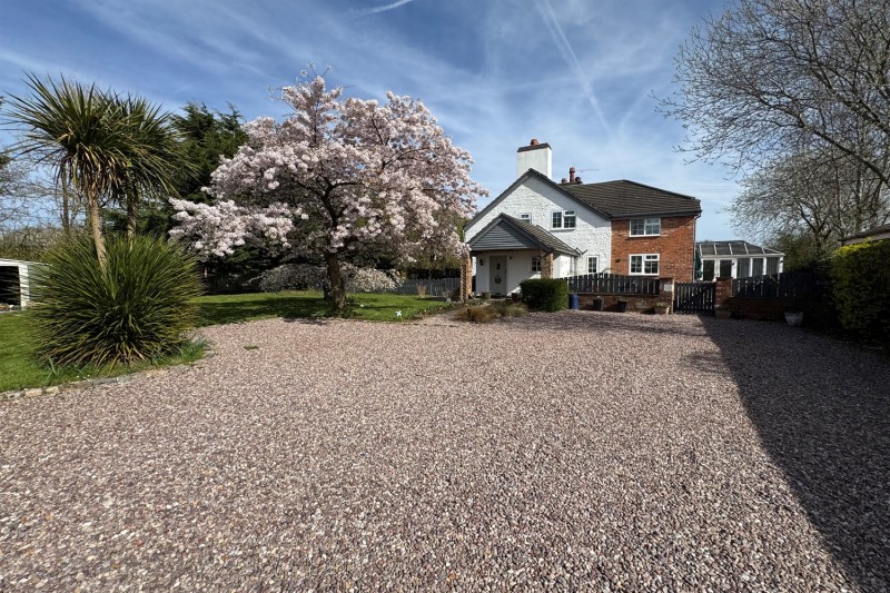 Detached farmhouse with 3.89 acre paddock and stable block on Rode Street Tarporley