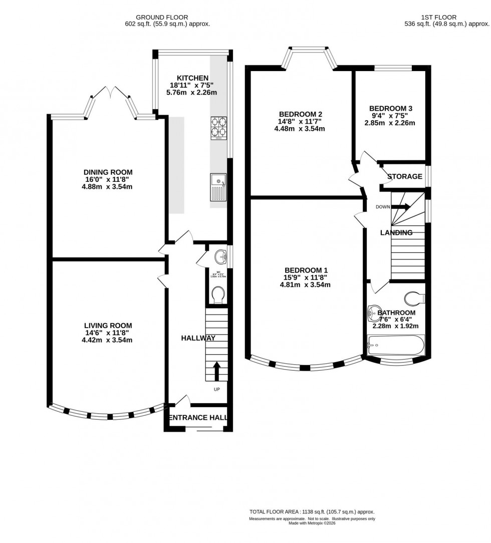 Floorplan for Fog Lane, Manchester
