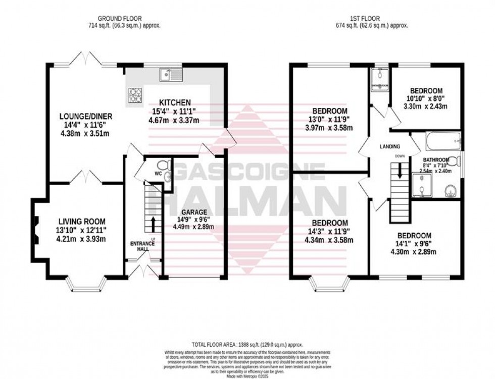 Floorplan for South Park Road, Gatley, Cheadle