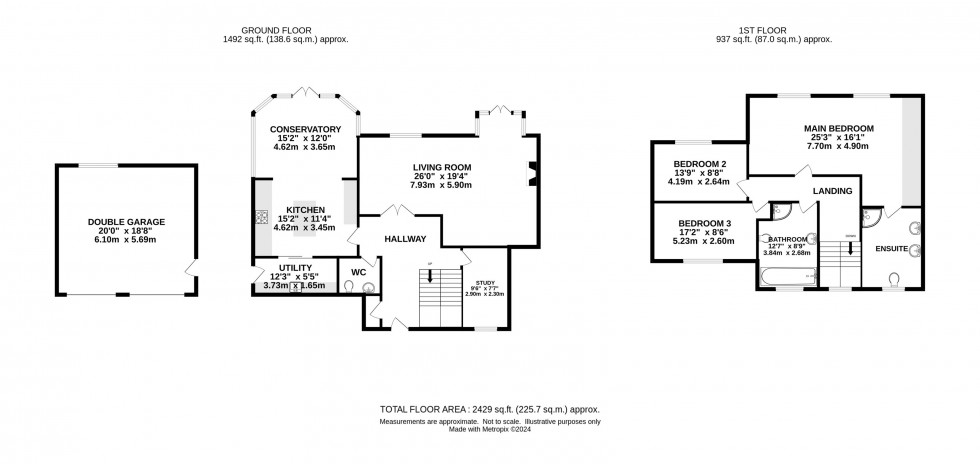 Floorplan for Willowmead Drive, Prestbury