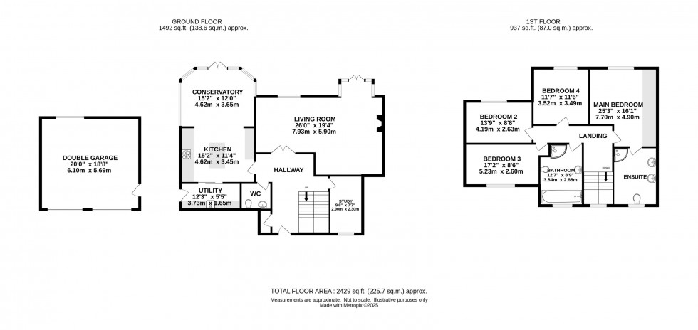 Floorplan for Willowmead Drive, Prestbury