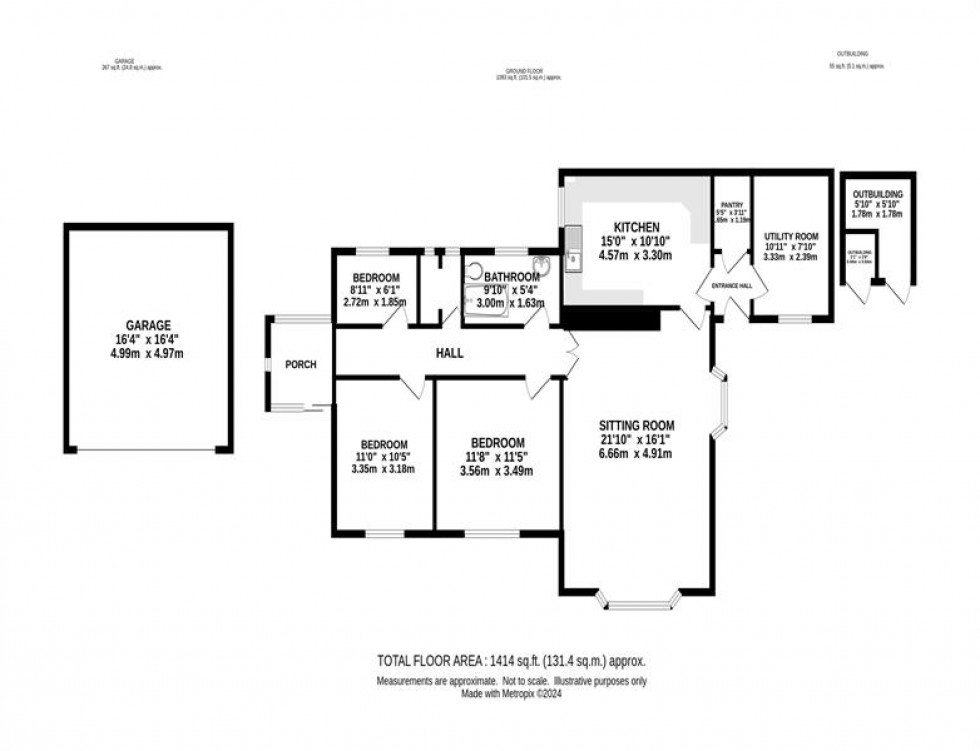 Floorplan for Kinder Road, Hayfield, High Peak