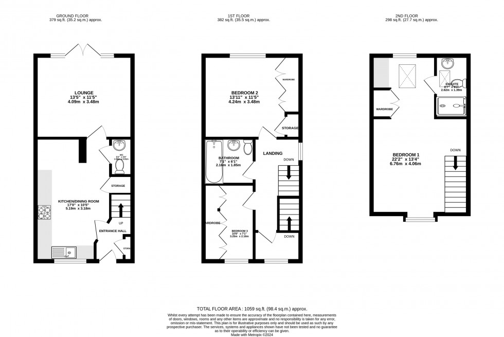 Floorplan for Bailey Road, Wilmslow