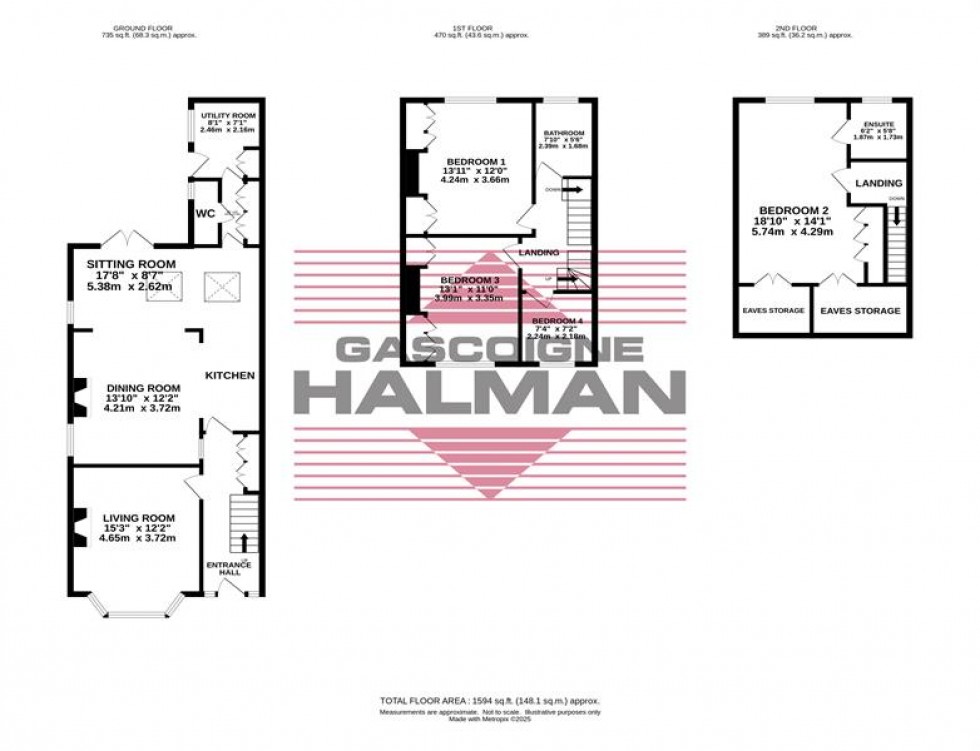Floorplan for Ack Lane East, Bramhall