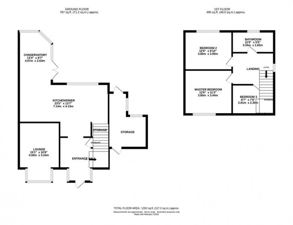 Floorplan for Gawsworth Road, Macclesfield