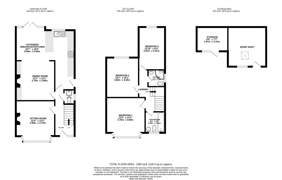 Floorplan for South Oak Lane, Wilmslow